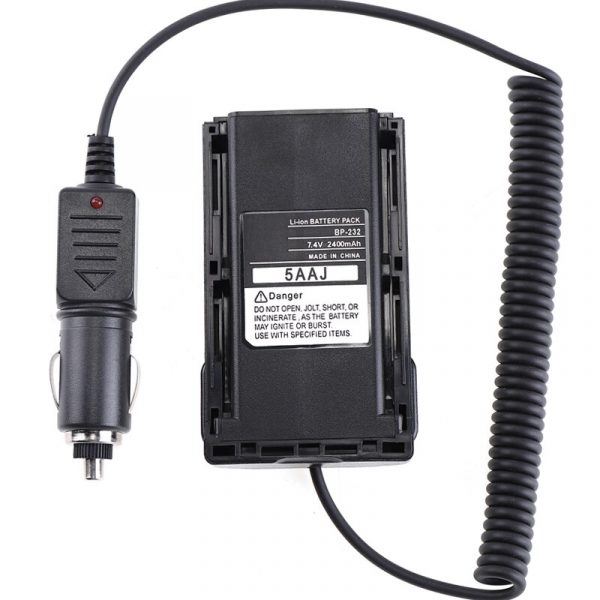 12/24V Car Battery Eliminator BP232 For ICOM ICF4160 F4161 F4011 F43GT A14 IC-F26 IC-F3036