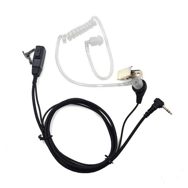 2.5mm FBI Acoustic Tube Earpiece Headset Mic PTT for Motorola Talkabout Radio