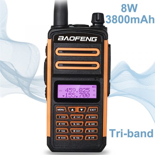 Tri-band Baofeng BF X3 Plus Long Range Walkie Talkie BF-X3 Plus Waterproof Ham CB Radio - Image 3