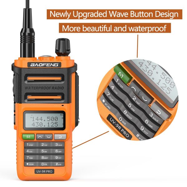2pcs Discount Baofeng UV9R PRO IP68 Waterproof Dual Band Ham CB Radio - Image 3