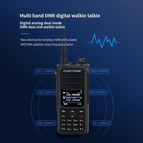 2PCS ZASTONE UV008 Dual band DMR Digital 10W High Power Radio - Image 3