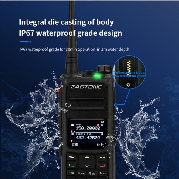 2PCS ZASTONE UV008 Dual band DMR Digital 10W High Power Radio - Image 4