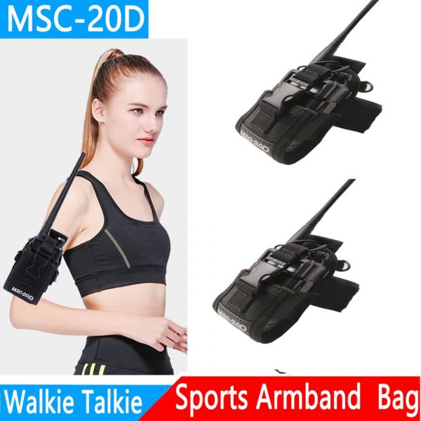 2pcs BaoFeng 5R UV82 888S TYT Mototrola Radios Case MSC-20D Bag Holster Pouch - Image 2