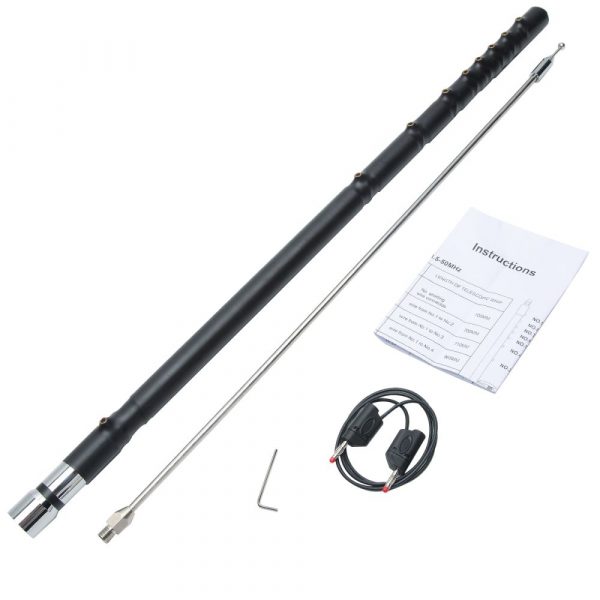 Talinfone 3.5-50MHz ​Multi-Band HF VHF High Gain Car Radios Telescopic Antenna - Image 4