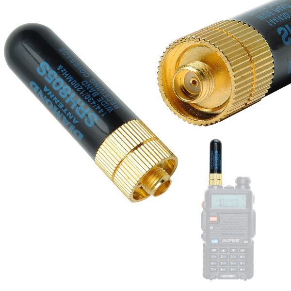 2pcs Handheld Ham Radio SRH805S Short Antenna 5cm SMA-F Diamond Antenna - Image 4