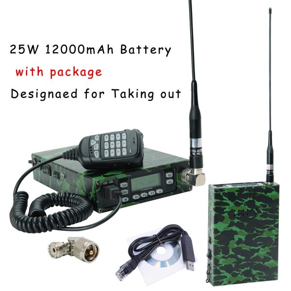 Packable Dual Band  Backpack Mobile Radio with 12000mAh Battery Cable Antenna - Image 3