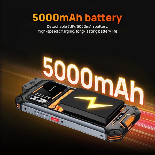 Discounted UNIWA W888 Andriod 11 IP68 Explosion-proof PTT Walkie Talkie 4G Phone - Image 4