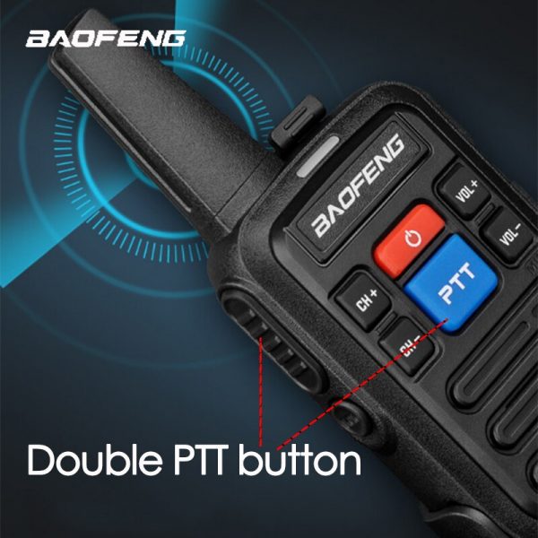 Hotsale Baofeng BF-C50 Dual PTT Buttons 99 Channels Mini Walkie Talkie - Image 3