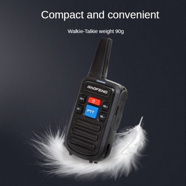 Hotsale Baofeng BF-C50 Dual PTT Buttons 99 Channels Mini Walkie Talkie - Image 4