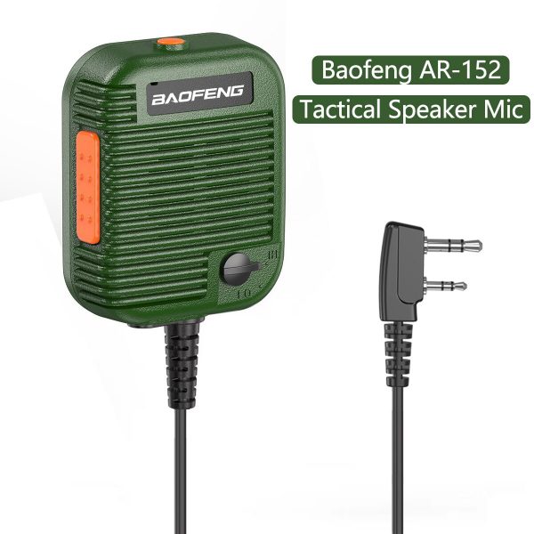 Baofeng AR152 Tactical Speaker Mic for TYT Baofeng AR-152 UV-5R UV-S9 PLUS Walkie Talkie - Image 3