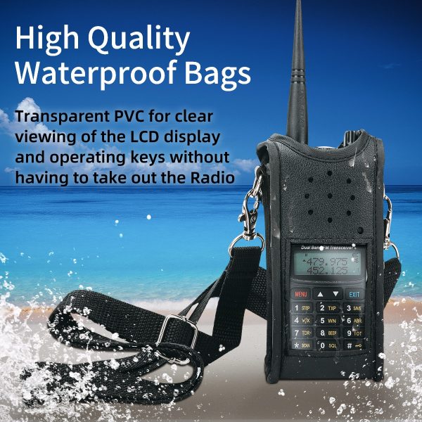 Waterproof Leather Case Cover Bag for Baofeng UV-9R Plus BF-A58 BF-9700 GT-3WP UV-XR UV-9R PRO UV9R Two Way Radio Accessories
