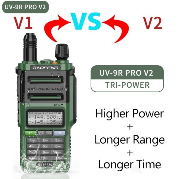 Dual Band 10W True Baofeng UV-9R Pro Waterproof Two-way Radios - Image 2