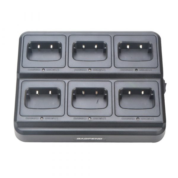 Baofeng Walkie Talkie Accessories 6 Pocket Multi Unit Charger - Image 2