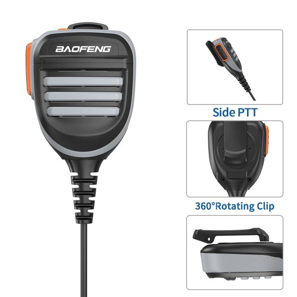 Waterproof Speaker Mic for Baofeng UV-9R Pro UV9R Plus - Image 2