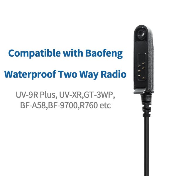 Waterproof Speaker Mic for Baofeng UV-9R Pro UV9R Plus - Image 6
