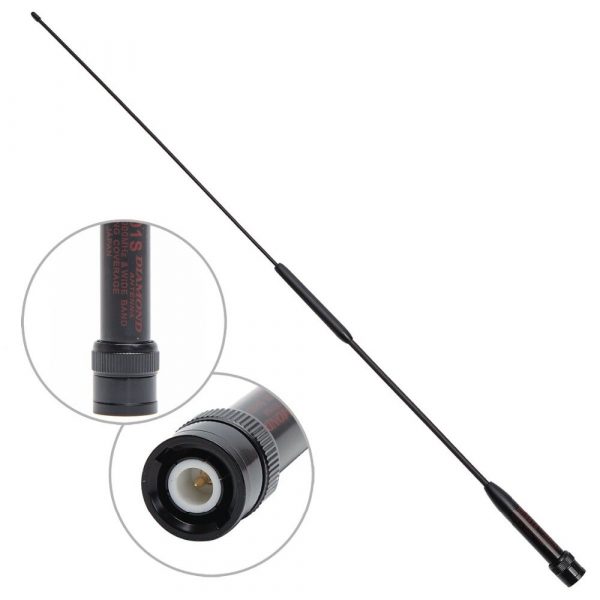 YAESU ICOM Kenwood Vertex Standard Radios Diamond RH901S BNC 144/430MHz Dual Band Soft Antenna