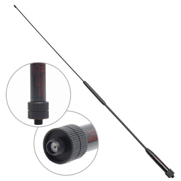 144/430MHz Dual Band Diamond RH901S SMA-Female Soft Antenna For Kenwood Baofeng UV5R UV82 UV9R Plus Radios
