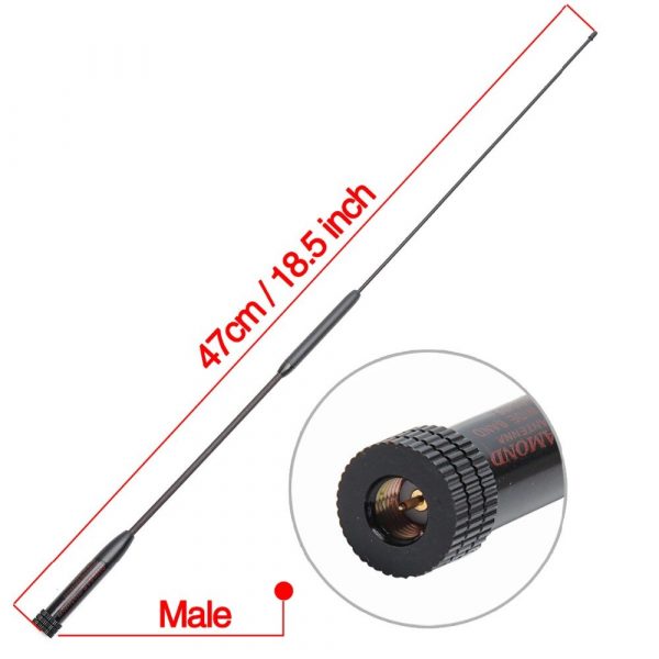 Dual Band Diamond RH901S SMA-Male Antenna For YAESU Vertex Wouxun TYT MD-380 Radios - Image 2