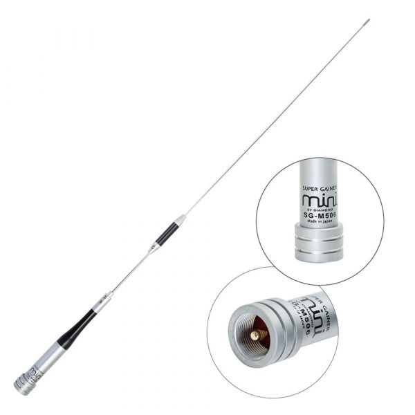 Dual Band UHF/VHF Diamond SG M506 64cm High Gain Mobile Car Radio Antenna