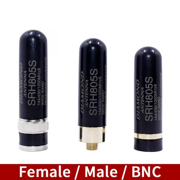 Mini Diamond Antenna SRH805S SMA Female Male BNC for Kenwood Motorola TYT Vertex Standard Yaesu Baofeng