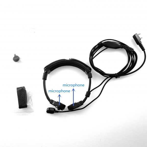 Extendable Throat Microphone Mic Earpiece Headset for Walkie Talkie BAOFENG UV-5R UV-10R UV 6R BF 888S H777 CB Radio Transceiver - Image 2