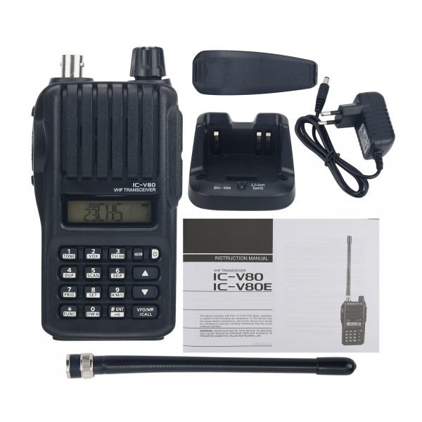 VHF 8W 10KM ICOM IC-V80E Marine Transceiver Icom V80E Boat Vessel Handheld Walkie Talkie