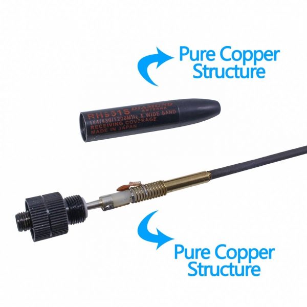 Diamond RH951S BNC UHF VHF Dual Band RH-951S Antenna For Icom Kenwood Walkie Talkie HF Transceiver - Image 3