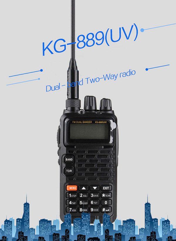 CB Radio Handheld Receivers Wouxun KG889 Waterproof Dual-Band Ham Radios