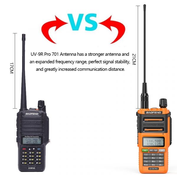 2pcs Discount Baofeng UV9R PRO IP68 Waterproof Dual Band Ham CB Radio - Image 2