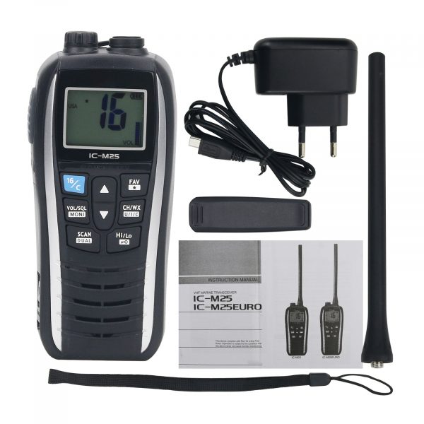 ICOM IC-M25 5W 5KM VHF Marine Radio ICOM M25 Handheld Transceiver