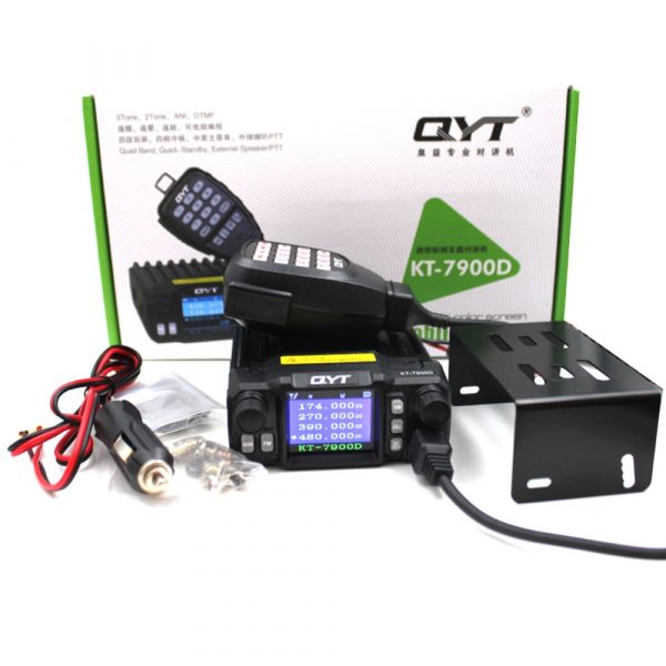Latest Version Mini Mobile Radio QYT KT-7900D 25W Quad Band 144/220/350 / 440MHz KT7900D UV Transceiver Or With Power Supply - Image 6
