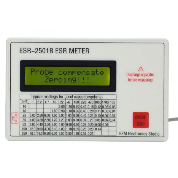 New ESR2501B ESR Meter DCR ESR-2501B Tester - Image 2