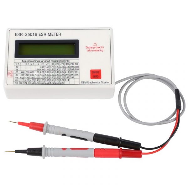 New ESR2501B ESR Meter DCR ESR-2501B Tester - Image 3