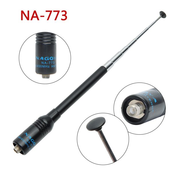 New NAGOYA NA773 Handheld Telescopic Antenna For BaoFeng UV5R UV82 BF888S UV-S9Plus Radios