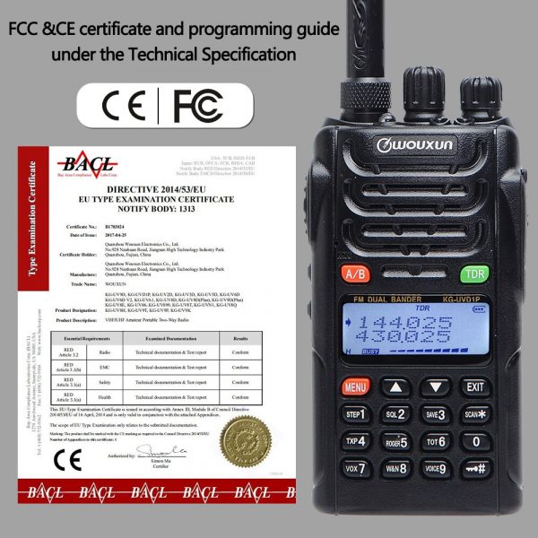 Choose Different Dual Band WOUXUN KG-UVD1P Portable FM Transceiver - Image 3
