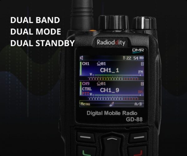 DMR Dual Band RADIODDITY GD-88 Digital Radio GPS with APRS Function