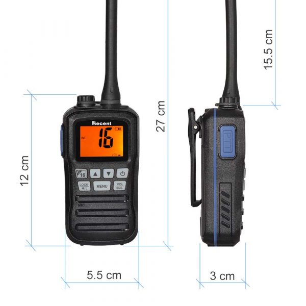 Float Boat Vessel Talk Two Way Radio Recent RS-25M VHF Marine Transceiver - Image 6