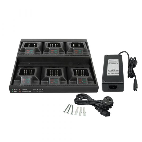 Motorola Six-Way Multi Charger for GP328 GP340 HT750 HT1250 PRO7150 MTX850 etcRadios - Image 2