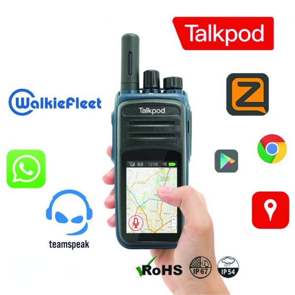 Talkpod N58 4G LTE Upgraded Wifi PTT Network Touch Screen Android 9.0 Unlocked Radio