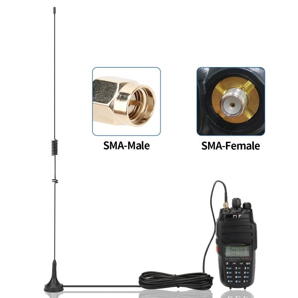 Vehicle Mounted UT-106UV Antenna SMA Male For Baofeng WouXun TYT UV-8000D/E - Image 3
