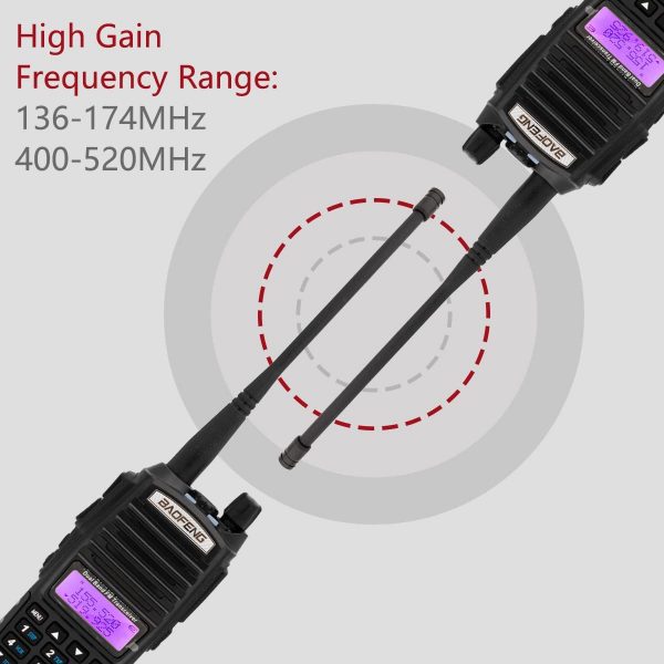 Upgrade 8W Baofeng UV82 10KM Dual PTT Ham Radios - Image 4