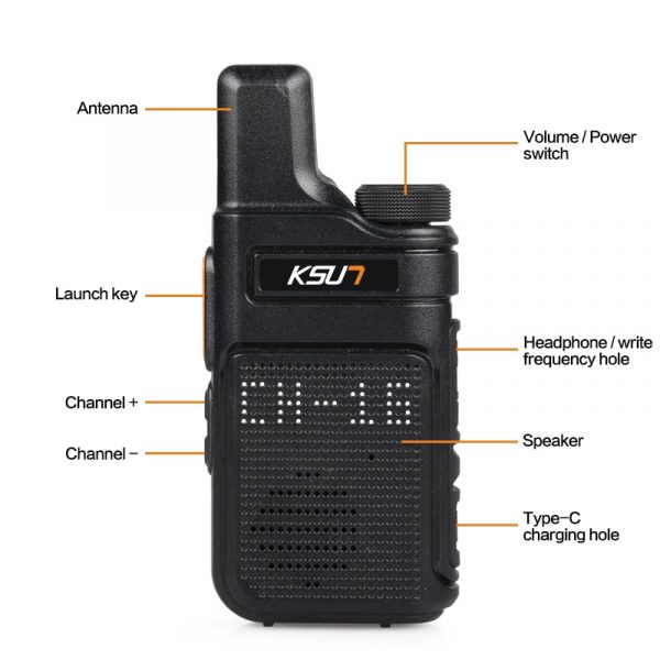 KSUN M6 High Quality Profesional PMR 446 Talkie Walkies - Image 2