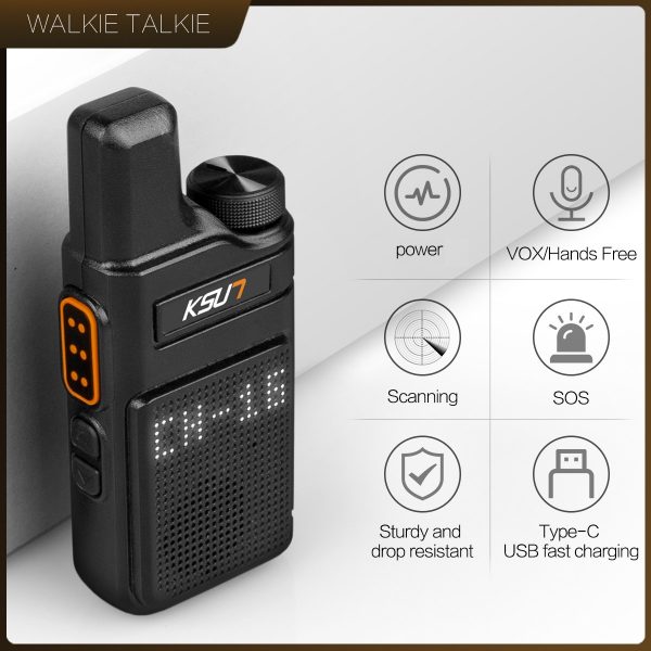 KSUN M6 High Quality Profesional PMR 446 Talkie Walkies - Image 6