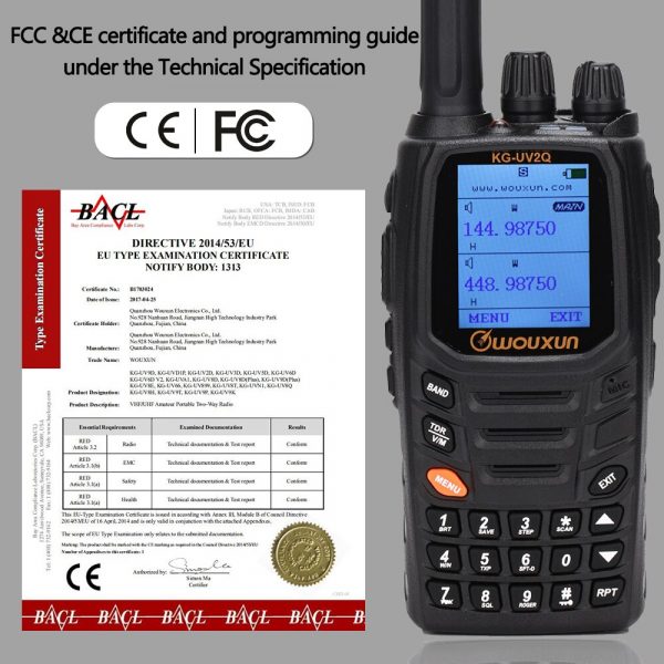 8W Powerful Wouxun KG-UV2Q Handheld Radios 7 bands/Air Band Cross band Repeater - Image 3