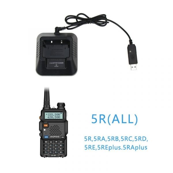 Baofeng UV 5R USB Adapter UV-5R Desktop Charger - Image 2