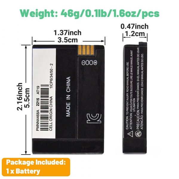 2300mAh PMNN4468A PMNN4468B PMNN4468 Battery for Motorola Portable Radios - Image 3