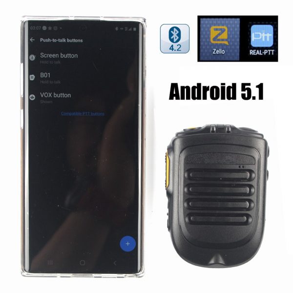 NEW BT4.2 version wireless Microphone Bluetooth for F22 4G-W2PLUS T320 REALPTT ZELLO