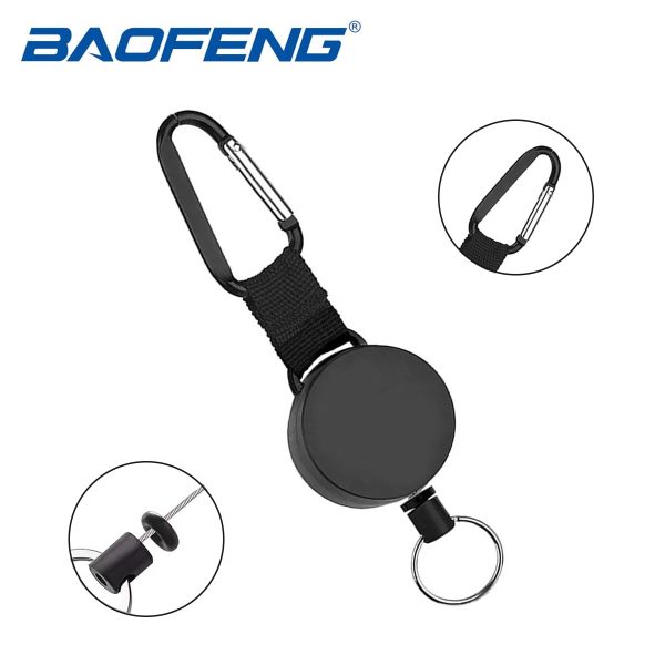 Walkie Talkie Baofeng Hand Microphone Retractable Tether Chain Retractable Tether Chain - Image 4