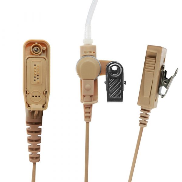 Beige 2-Wire Surveillance Kit Headset for Motorola DP4400 DP4401 DP4600 DP4601 APX6500 APX7000 APX8000 XiRP8200 XiRP8208 - Image 2