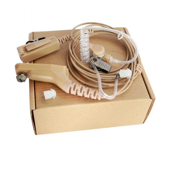 Beige 2-Wire Surveillance Kit Headset for Motorola DP4400 DP4401 DP4600 DP4601 APX6500 APX7000 APX8000 XiRP8200 XiRP8208 - Image 4